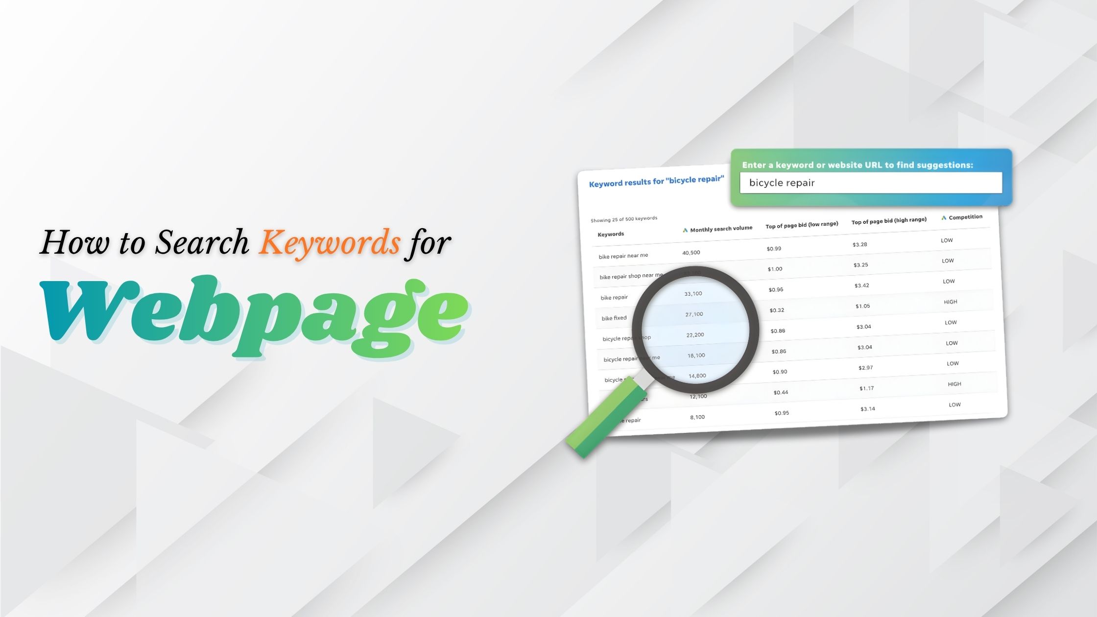 How to Search Keywords on a Webpage