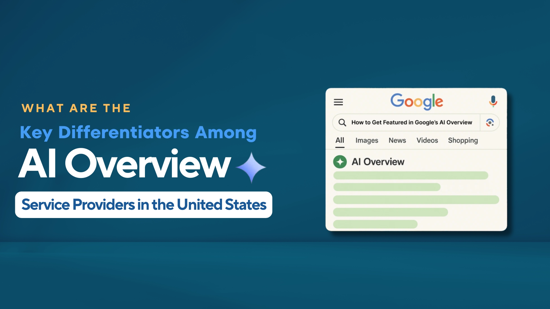 What Are the Key Differentiators Among AI Overview Service Providers in the United States