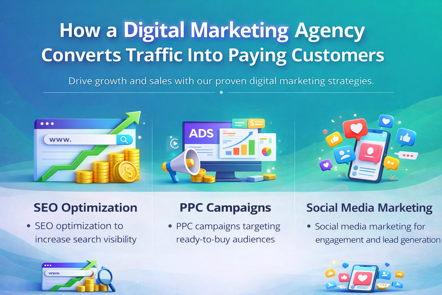 How a Digital Marketing Agency Converts Traffic Into Paying Customers