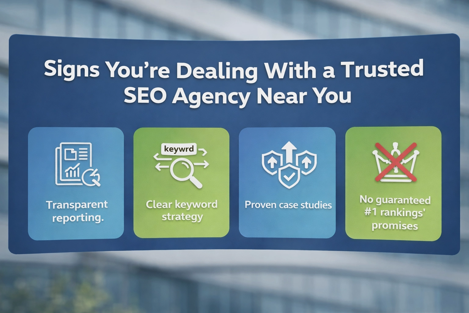 Signs You’re Dealing With a Trusted SEO Agency Near You