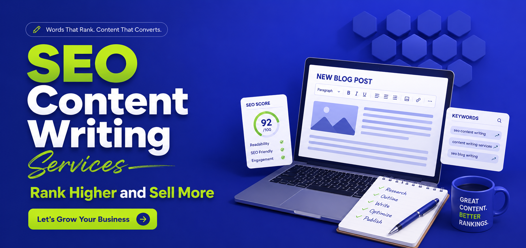 SEO Content Writing Services: Rank Higher and Sell More 