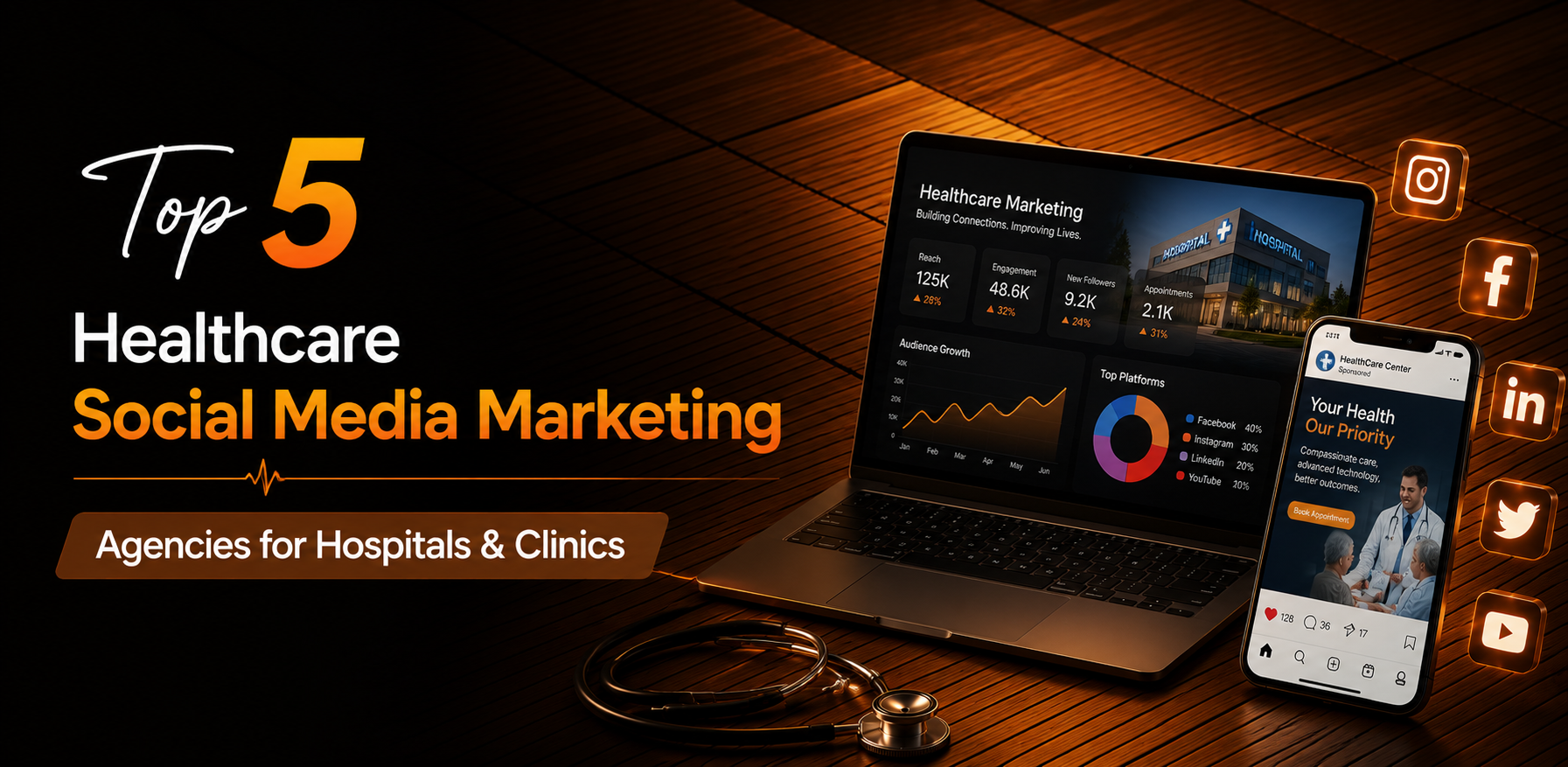 Top 5 Healthcare Social Media Marketing Agencies for Hospitals & Clinics