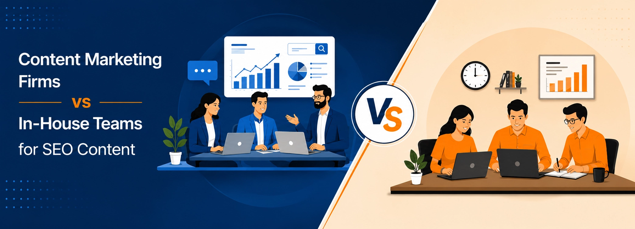 Content Marketing Firms vs In-House Teams for SEO Content